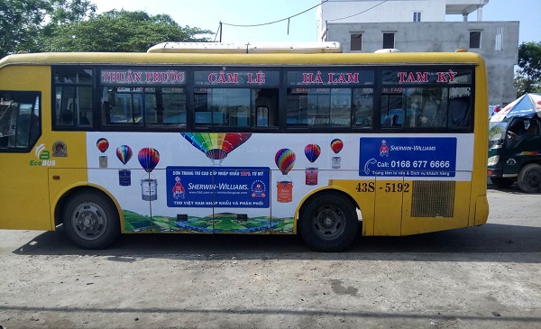 quảng cáo trên xe buýt tại đà nẵng