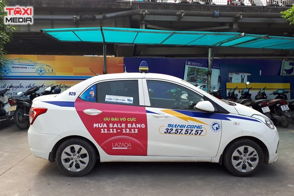 quảng cáo trên taxi Thành Công