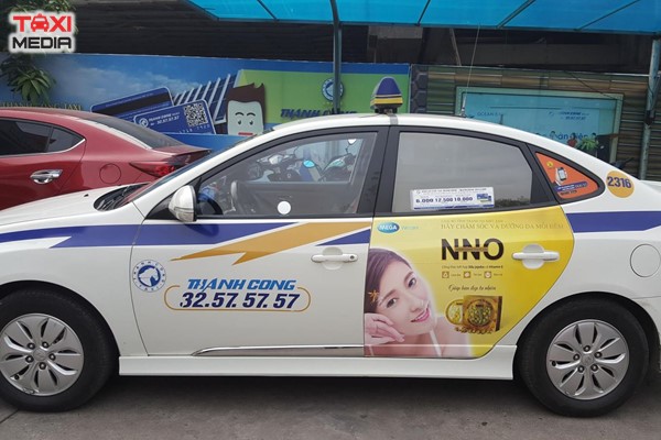 quảng cáo trên taxi Thành Công