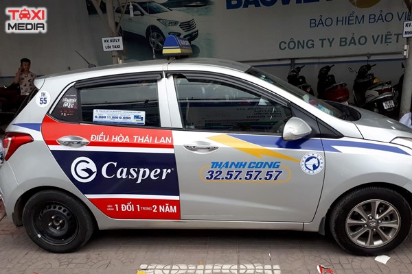 quảng cáo trên taxi Thành Công