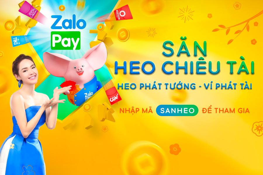 ZaloPay Săn Heo Chiêu Tài triển khai quảng cáo trên taxi
