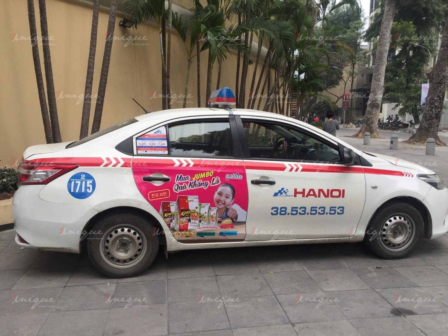 chiến dịch quảng cáo taxi của Koreno nhân dịp Tết Nguyên Đán 2019