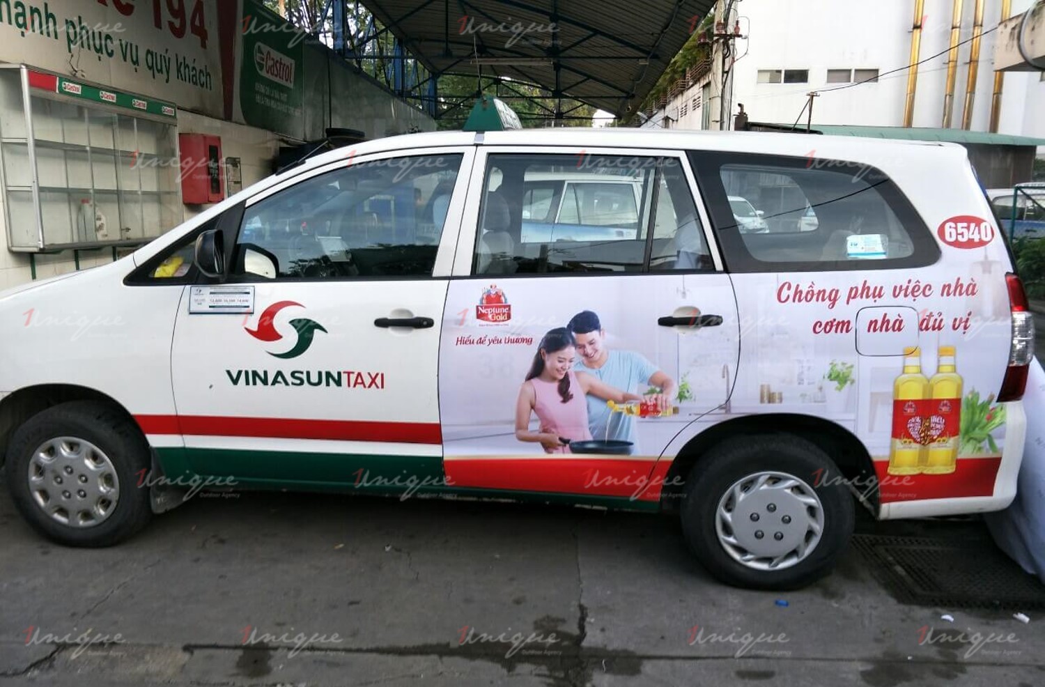 quảng cáo taxi Vinasun
