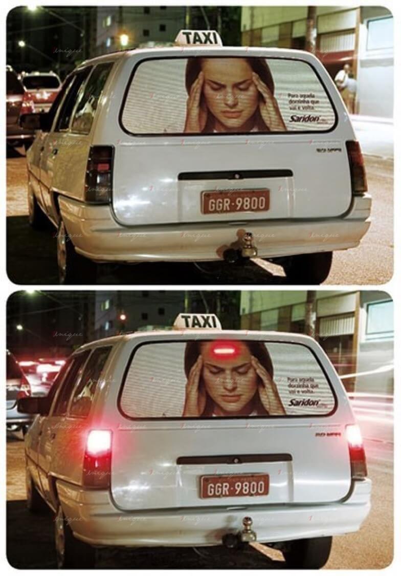 Quảng cáo taxi sáng tạo