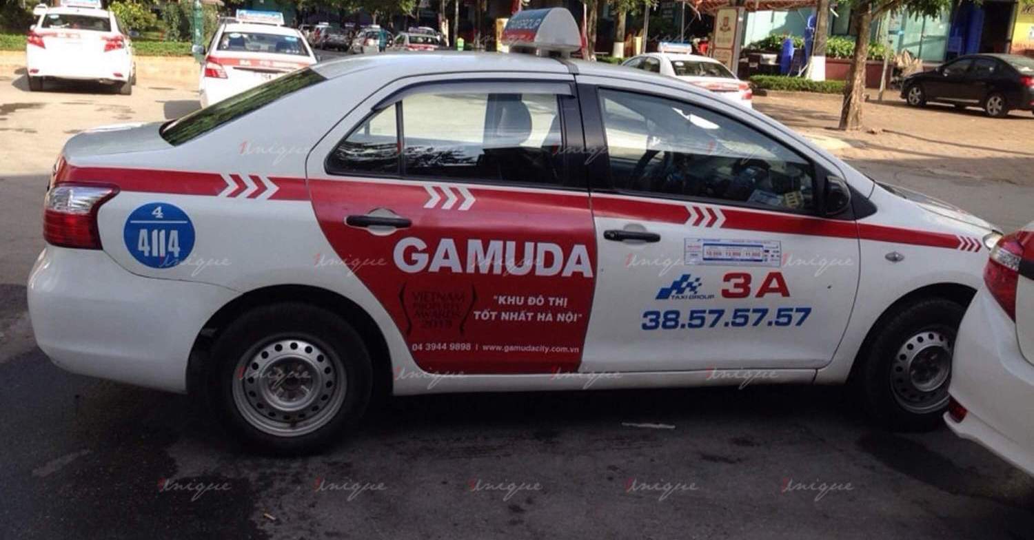 Lưu ý cho ngành bất động sản khi quảng cáo trên xe taxi