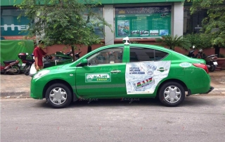 quảng cáo taxi mùa dịch corona