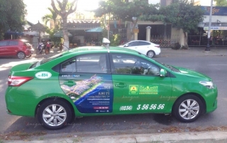 Lưu ý cho ngành bất động sản khi quảng cáo trên xe taxi