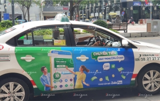 Chiến dịch quảng cáo trên taxi tại Hồ Chí Minh cho ZaloPay
