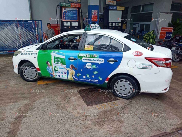 Chiến dịch quảng cáo trên taxi tại Hồ Chí Minh cho ZaloPay