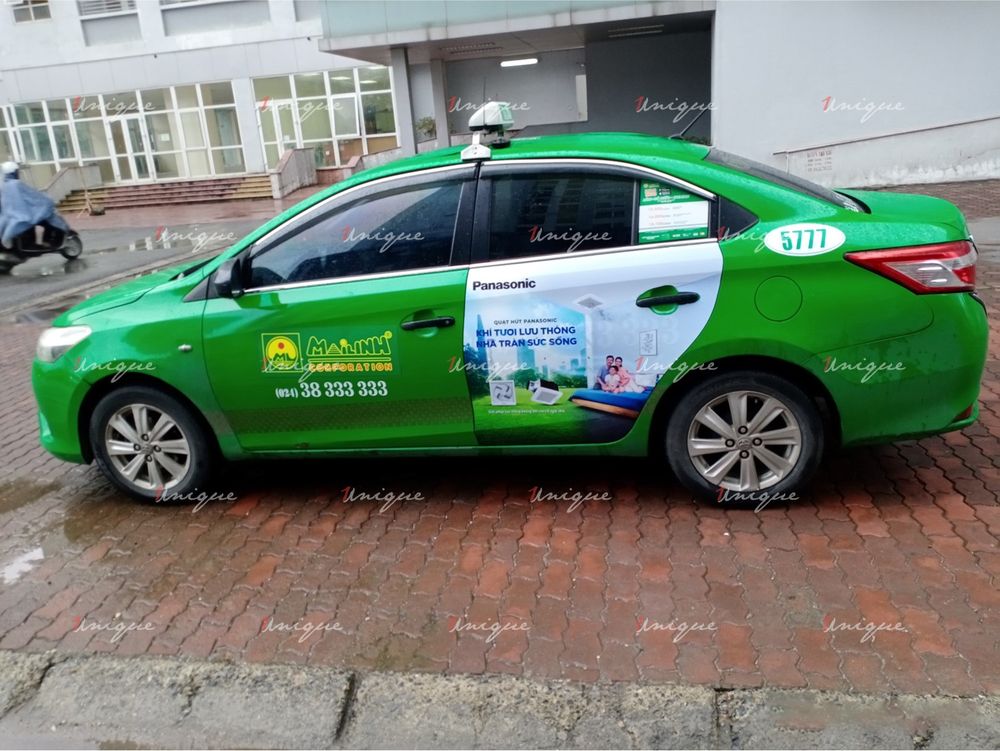 quảng cáo trên taxi Kiên Giang