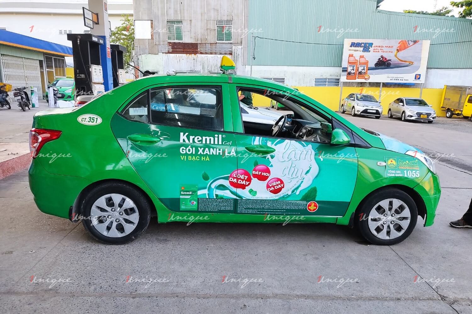Chiến dịch quảng cáo trên xe taxi siêu khủng của thuốc dạ dày Kremil