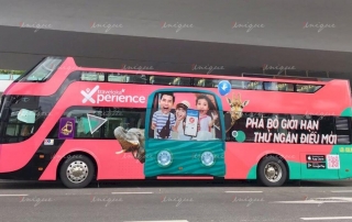 quảng cáo trên xe buýt 2 tầng