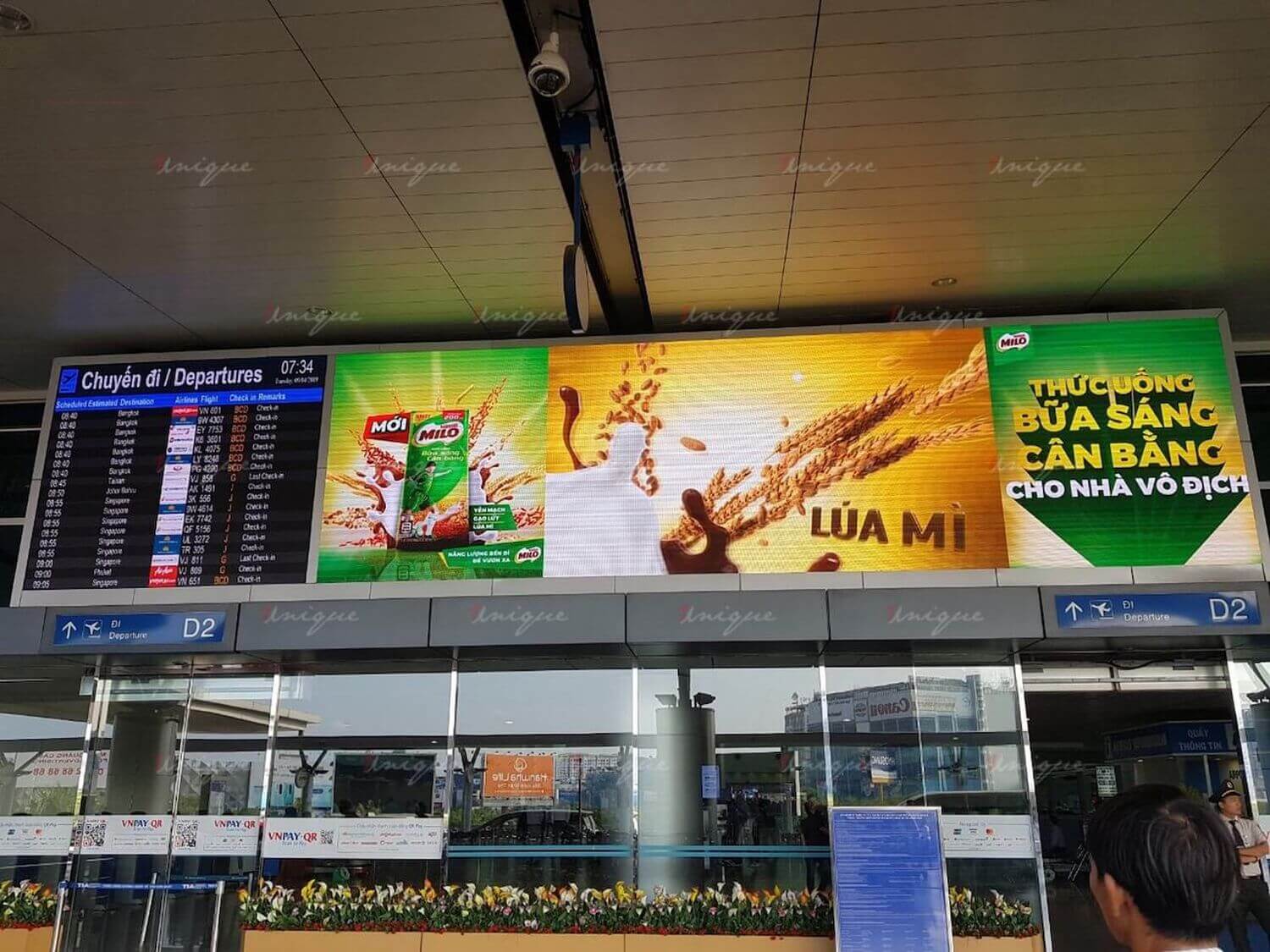 quảng cáo tại sân bay