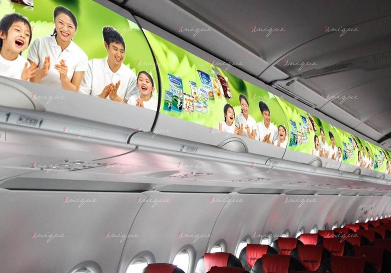quảng cáo trên máy bay
