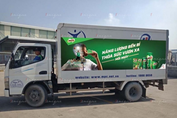 quy định dán quảng cáo trên xe tải